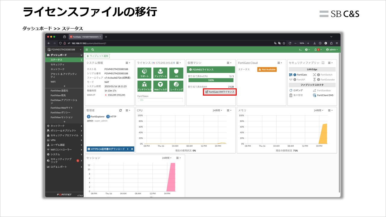 3分で分かるFortinet】【第34回】FortiGate-VM ライセンス変更時の影響
